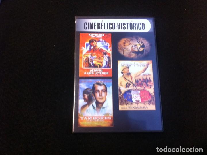 Cine: PEL&Iacute;CULA DVD. CINE B&Eacute;LICO-HIST&Oacute;RICO.  DESAF&Iacute;O A UNA LEYENDA - TAMBORES DE GUERRA - VICTORIA EN...