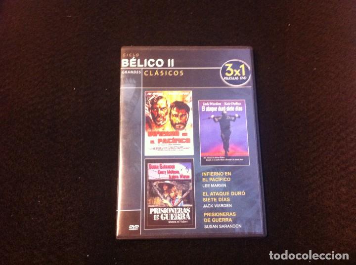 Cinema: PEL&Iacute;CULA DVD. CICLO B&Eacute;LICO II. INFIERNO EN EL PAC&Iacute;FICO - PRISIONERAS DE GUERRA - EL ATAQUE DUR&Oacute;....