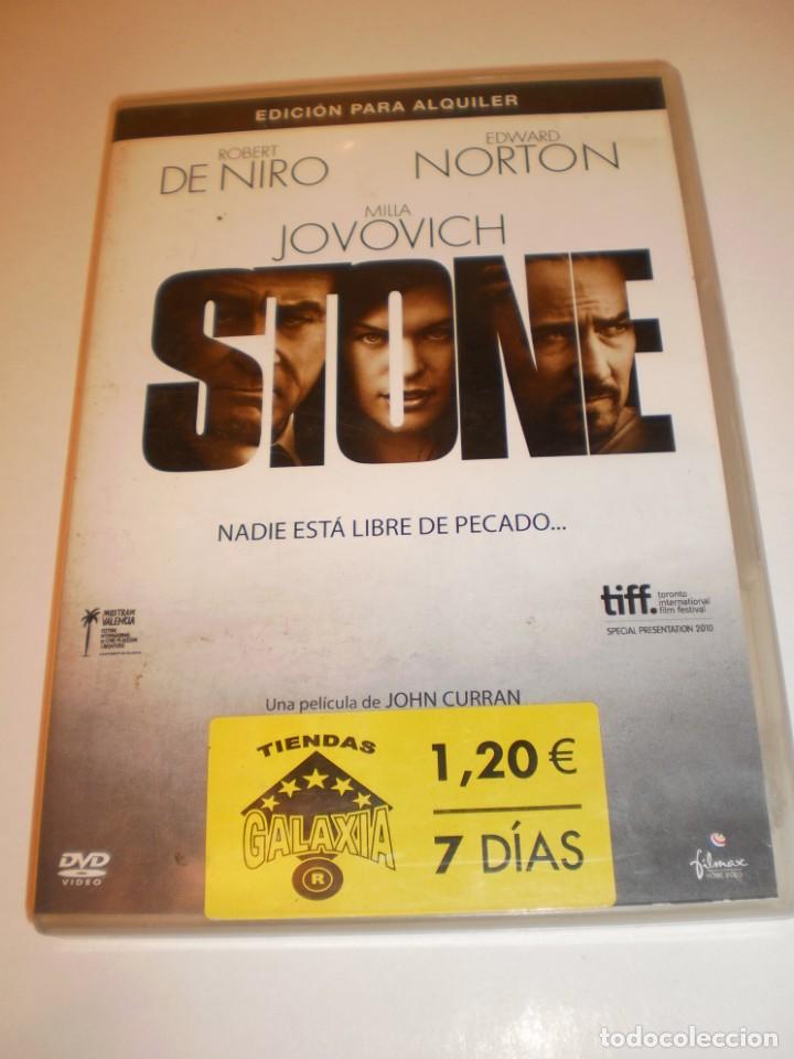 Cine: dvd stone. robert de niro. edward norton. milla jovovich. 105 min edici&oacute;n alquiler (seminuevo)