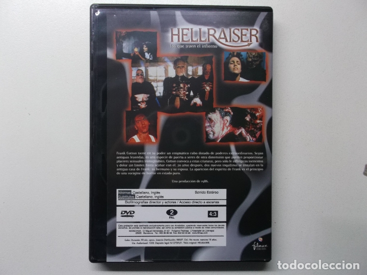 Cine: Hellraiser: (el que trae el Infierno) hellraiser - Foto 2