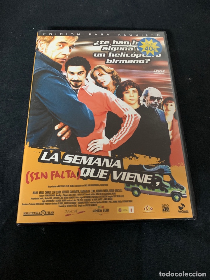 Cinema: ( V104 ) LA SEMANA QUE VIENE - ROBERTO SAN ( dvd procedente Videoclub )