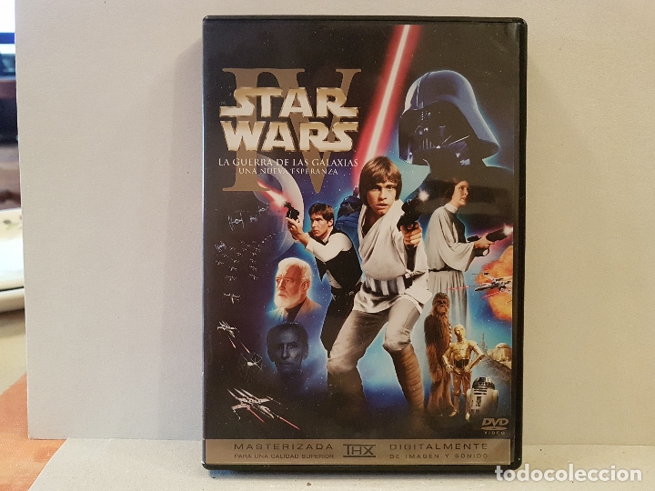 Cine: star wars la guerra de las galaxias una nueva esperanza IV en DVD buen estado