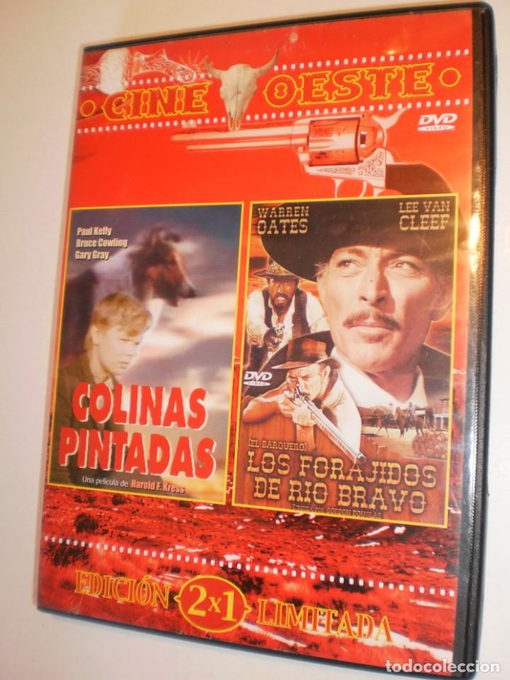Cinema: dvd 2 films colinas pintadas. 68 min. los forajidos de r&iacute;o bravo 90 min (seminuevo)
