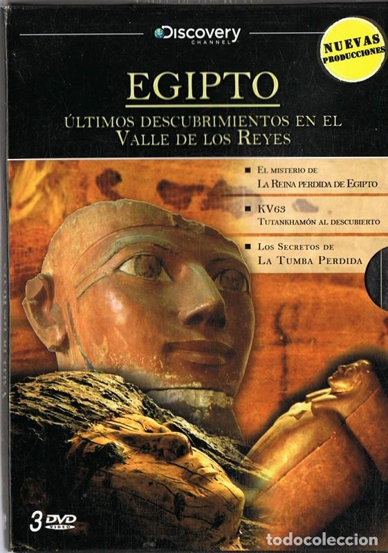 Cine: EGIPTO &Uacute;LTIMOS DESCUBRIMIENTOS EN EL VALLE DE LOS REYES ( 3 DVD)