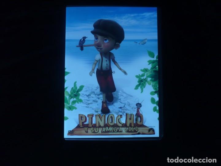 Cine: pinocho y su amiga coco - dvd casi como nuevo