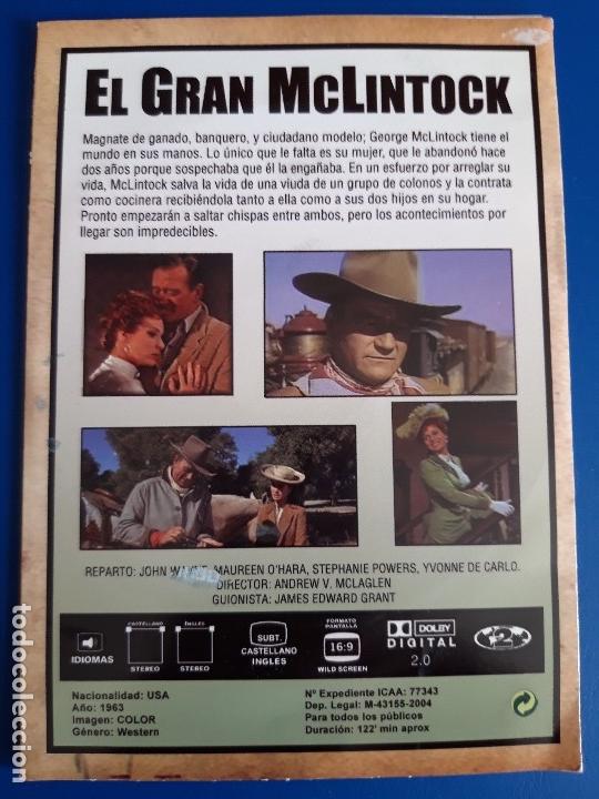 Cine: 1 DVD DE **  EL GRAN MCLINTOCK  JOHN WAYNE ** - Foto 3