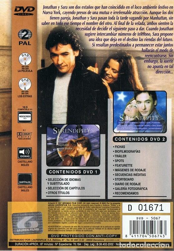 Cine: SERENDIPITY JOHN CUSACK ( 2 DISCOS) - Foto 2