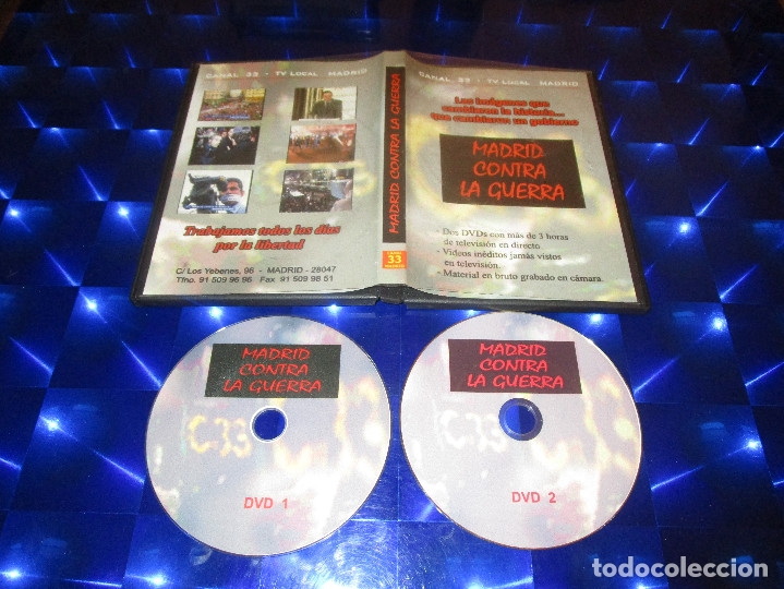 Cine: MADRID CONTRA LA GUERRA ( CANAL 33 - TV LOCAL - MADRID ) - VIDEOS INEDITOS JAMAS VISTOS EN TV...