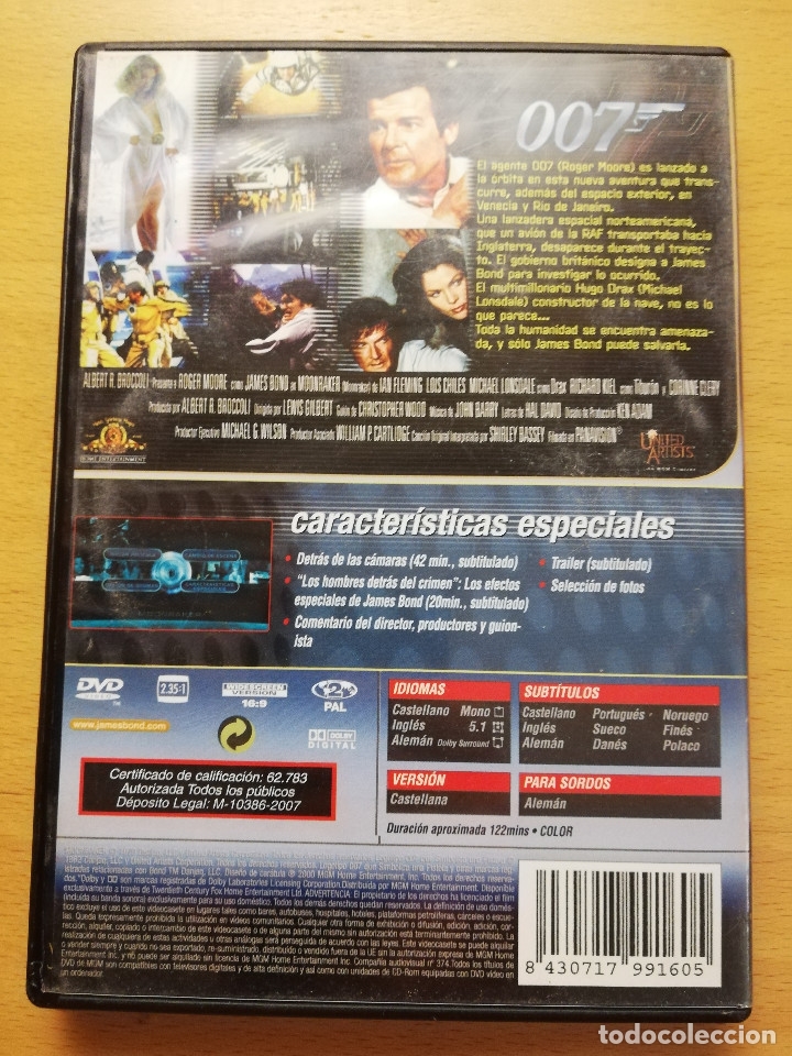 Cine: MOONRAKER (DVD) - Foto 3