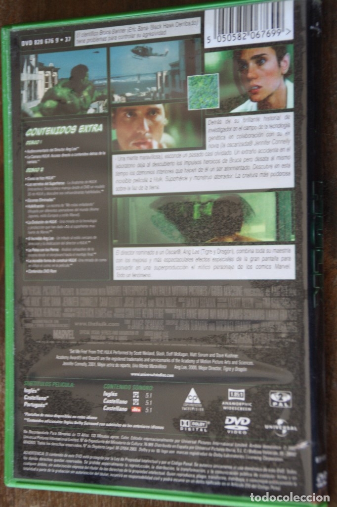 Cine: HULK (2 DISCOS) DVD. ERIC BANA - Foto 2