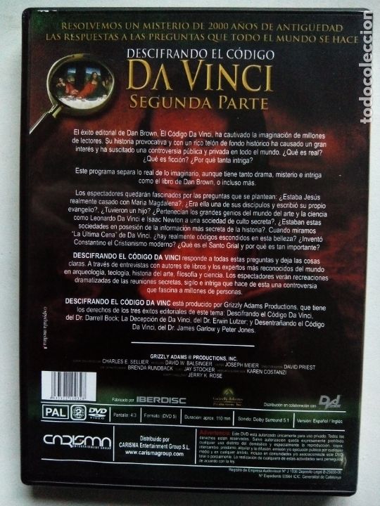 Cine: DESCIFRANDO EL C&Oacute;DIGO DA VINCI. PACK DOCUMENTAL CON 2 DVDS. - Foto 8