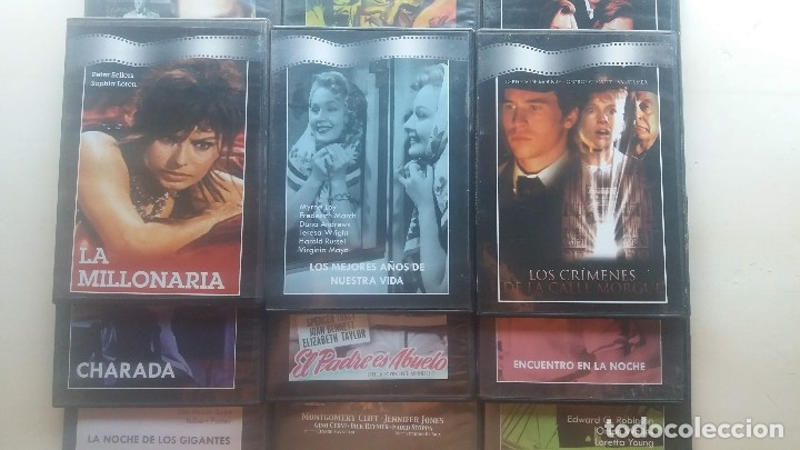Cinema: lote de 12 pel&iacute;culas en DVD *** COMO NUEVAS *** LA MILLONARIA **CHARADA **EL EXTRA&Ntilde;O **+ 9 M&Aacute;S