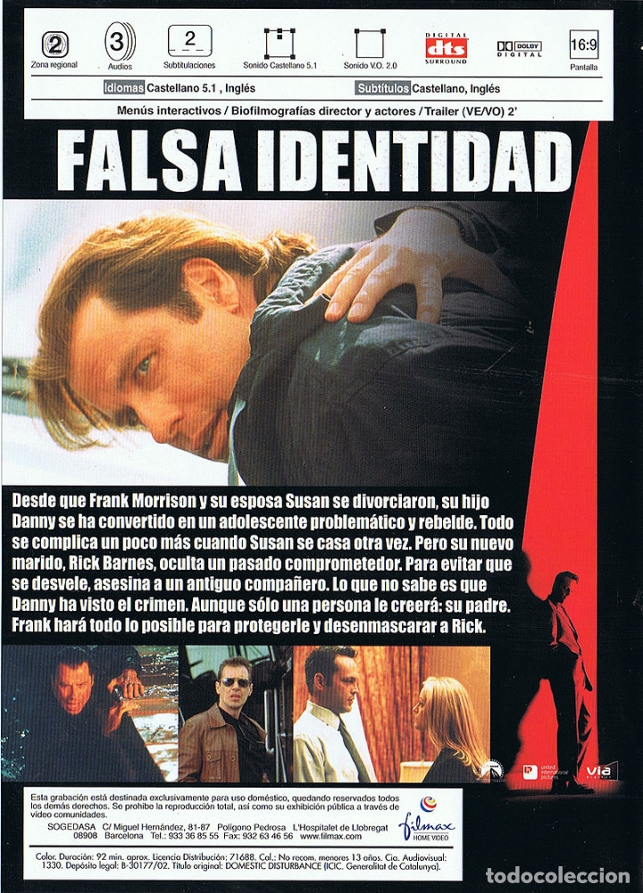 Cine: Falsa identidad. DVD. Filmax - Foto 2