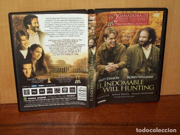 Cine: EL INDOMABLE WILL HUNTING - MATT DAMON - ROBIN WILLIAMS - DIRIGE GUS VAN SANT - DVD