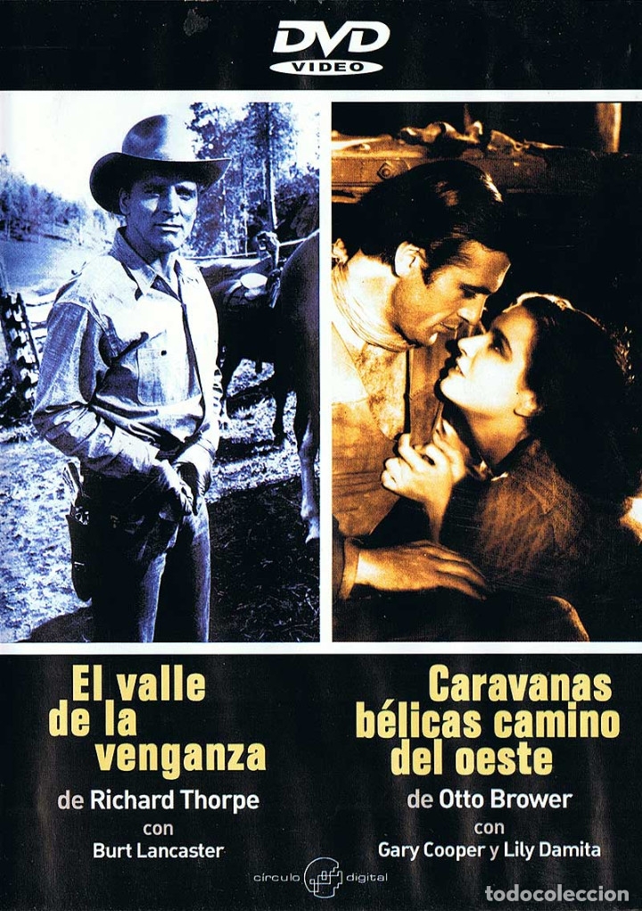 Cinema: El Valle de la Venganza + Caravanas b&eacute;licas camino del Oeste. DVD. C&iacute;rculo Digital