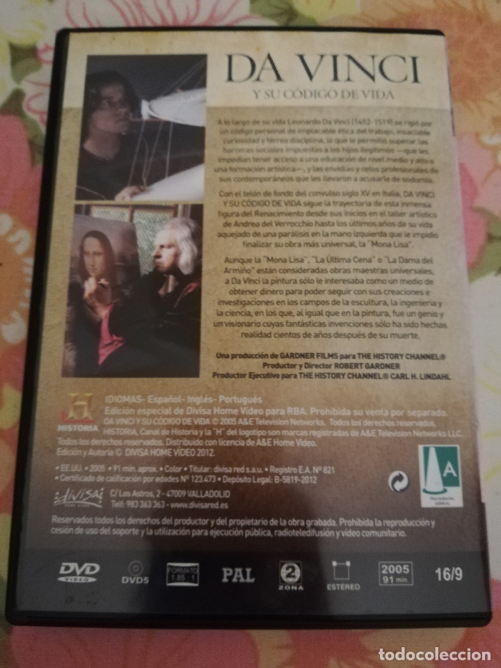 Cine: DA VINCI Y SU C&Oacute;DIGO DE VIDA (DVD) - Foto 3