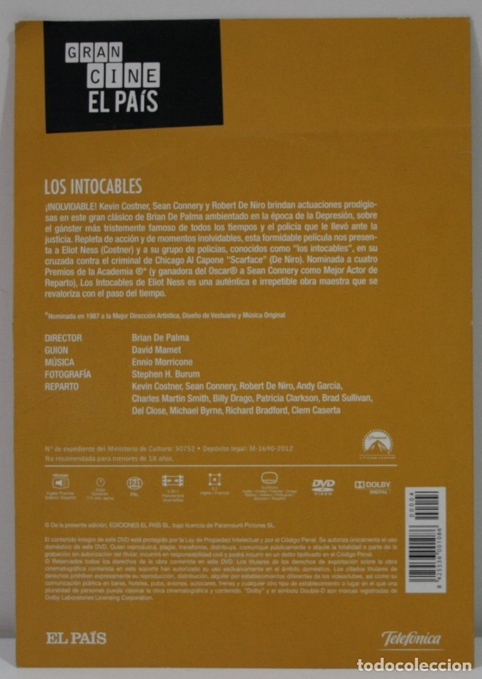 Cine: LOS INTOCABLES / SIN USAR - Foto 2
