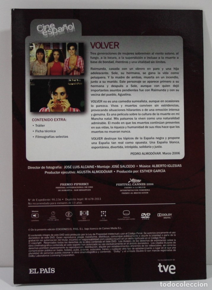 Cine: VOLVER / SIN USAR - Foto 2