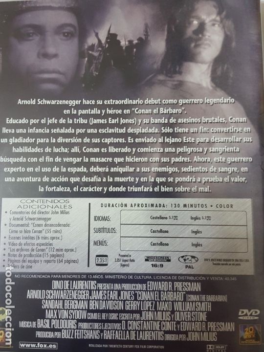 Cine: CONAN EL B&Aacute;RBARO (2 DVDS) - Foto 2