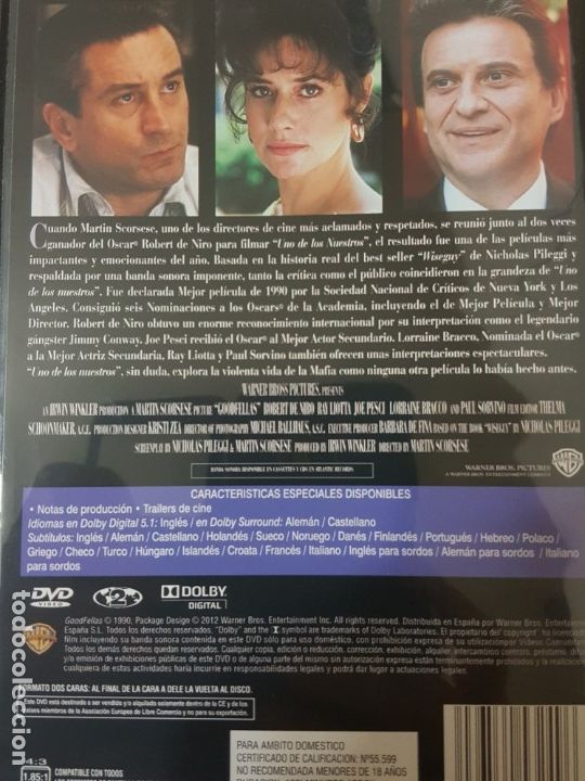 Cine: UNO DE LOS NUESTROS (DVD) - Foto 2