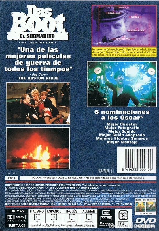 Cine: DAS BOOT EL SUBMARINO - Foto 2