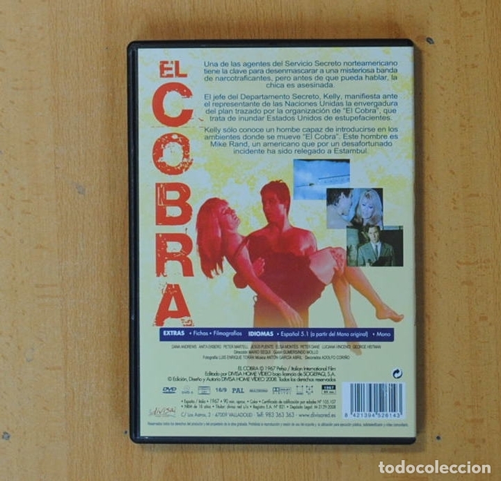 Cine: EL COBRA - DVD - Foto 2