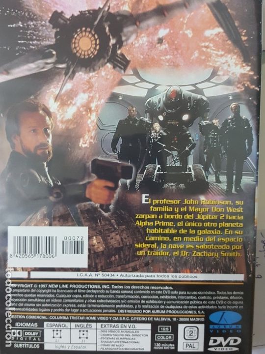 Cine: PERDIDOS EN EL ESPACIO (DVD) - Foto 2
