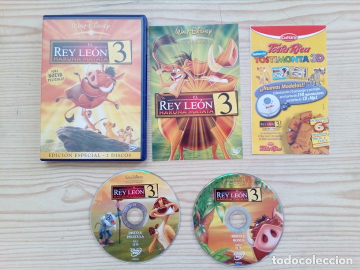 Cine: El Rey Leon 3 - Edicion Especial - Disney - 2 DVD