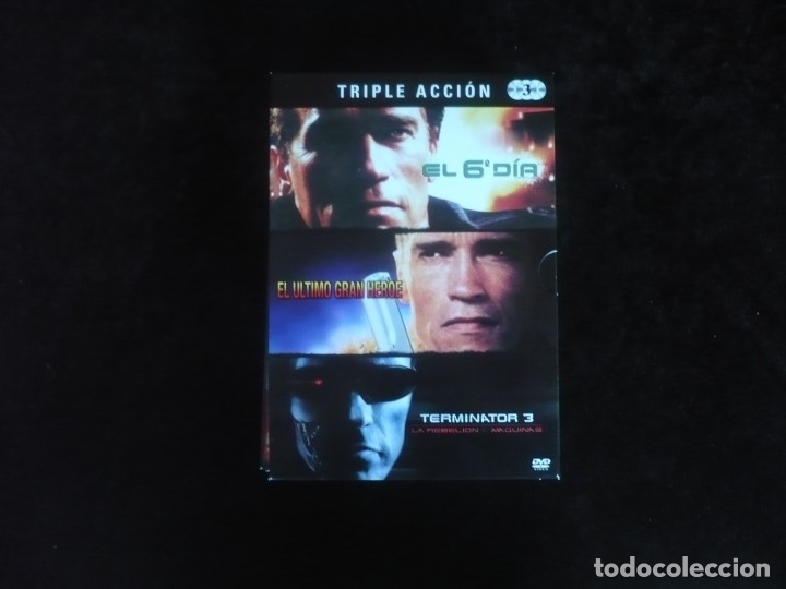 Cine: el 6&ordm; dia + el ultimo gran heroe + terminator 3 - dvd como nuevos