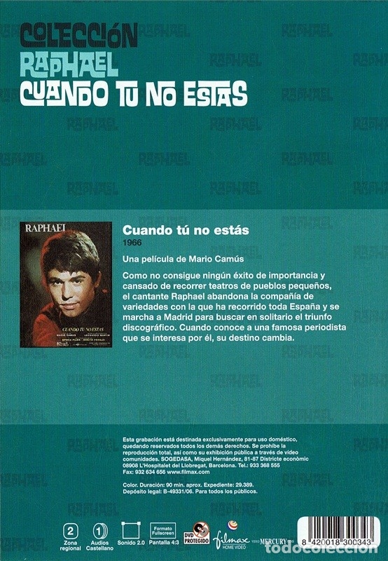Cine: CUANDO TU NO ESTAS RAPHAEL - Foto 2