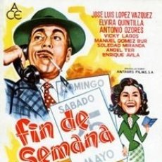 Cine: FIN DE SEMANA - JOSÉ LUIS LÓPEZ VÁZQUEZ, ANTONIO OZORES, MANOLO GÓMEZ BUR DVD NUEVO. Lote 306195018