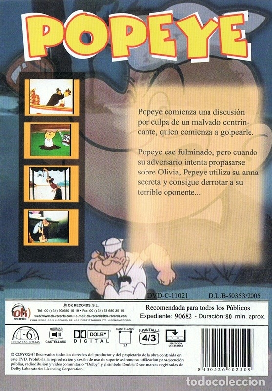 Cine: POPEYE  CLASICOS - Foto 2