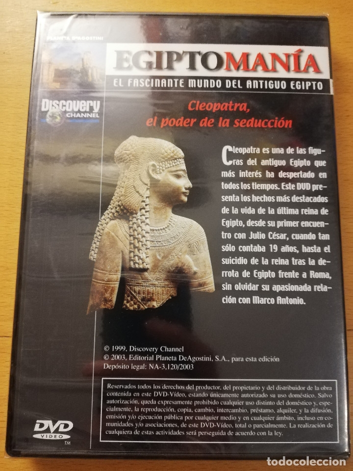 Cine: CLEOPATRA, EL PODER DE LA SEDUCCI&Oacute;N (EGIPTOMAN&Iacute;A) DVD PRECINTADO - Foto 2