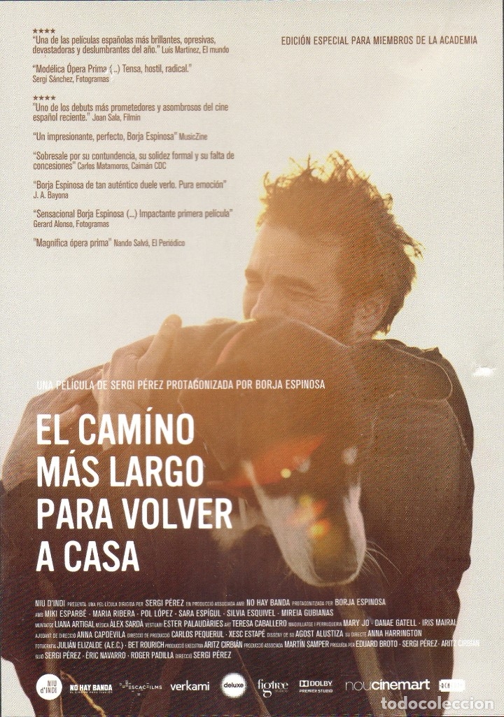 Cine: El camino m&aacute;s largo para volver a casa. DVD. Sergi P&eacute;rez. Edici&oacute;n especial miembros Academia