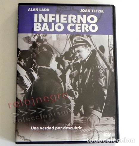 Cine: INFIERNO BAJO CERO DVD PEL&Iacute;CULA SUSPENSE LADD TETZEL BAKER BARCO BALLENERO OC&Eacute;ANO ANT&Aacute;RTICO CAZA