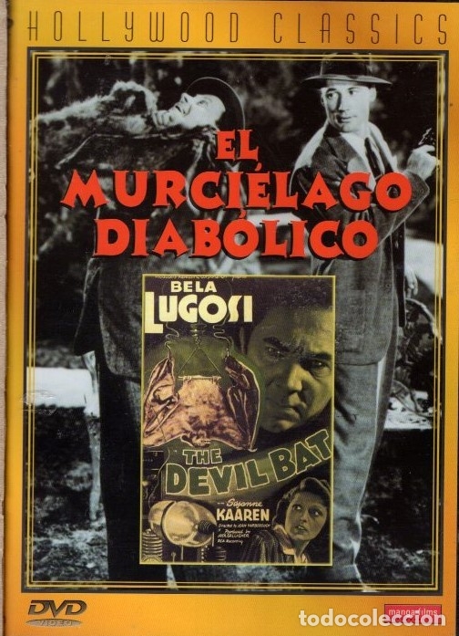 Cine: EL MURCIELAGO DIABOLICO DVD .- CON EFECTOS ESPECIALES ...DE CART&Oacute;N-PIEDRA....FEOS COMO EL DEMONIO