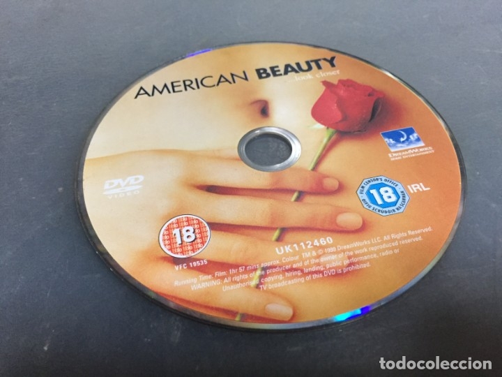 Cinema: DVD AMERICAN BEAUTY IMPORTACI&Oacute;N V.O.  SOLO DISCO