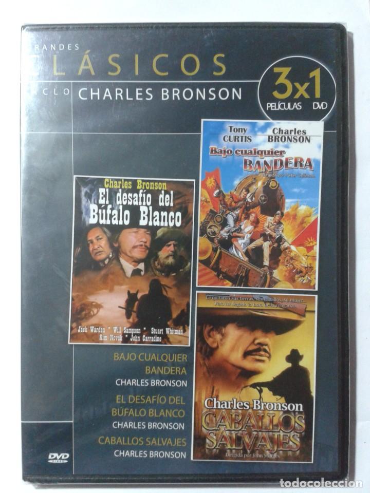 Cin&eacute;ma: EL DESAFIO DEL BUFALO BLANCO- BAJO CUALQUIER BANDERA- CABALLOS SALVAJES- DVD NUEVO