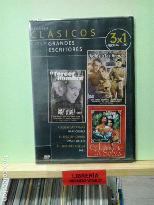 Cine: LMV - Adios a las armas / El tercer hombre / El libro de la selva - DVD