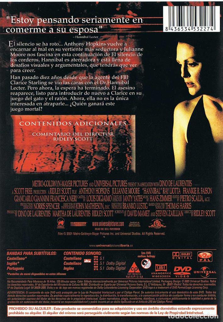 Cine: Hannibal. DVD - Foto 2