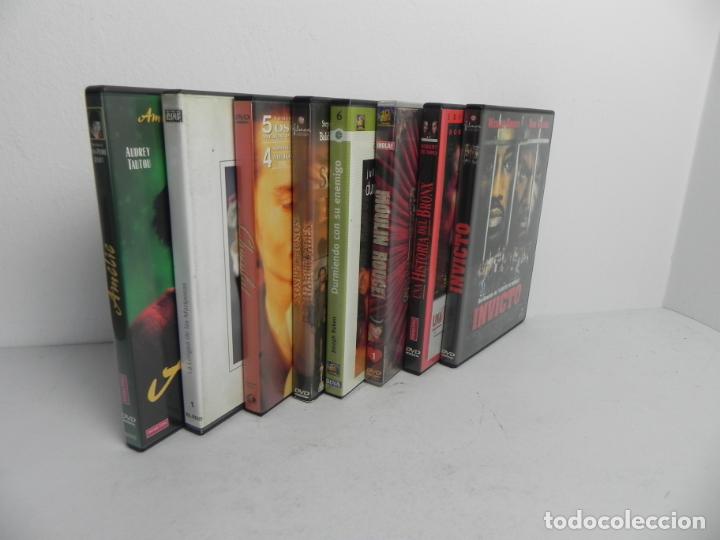 Cinema: LOTE DE 8 DVD (CHOCOLAT/INVICTO/AMELIE/DURMIENDO CON SU ENEMIGO/MOULIN ROUGE/+ 3) VER FOTOS