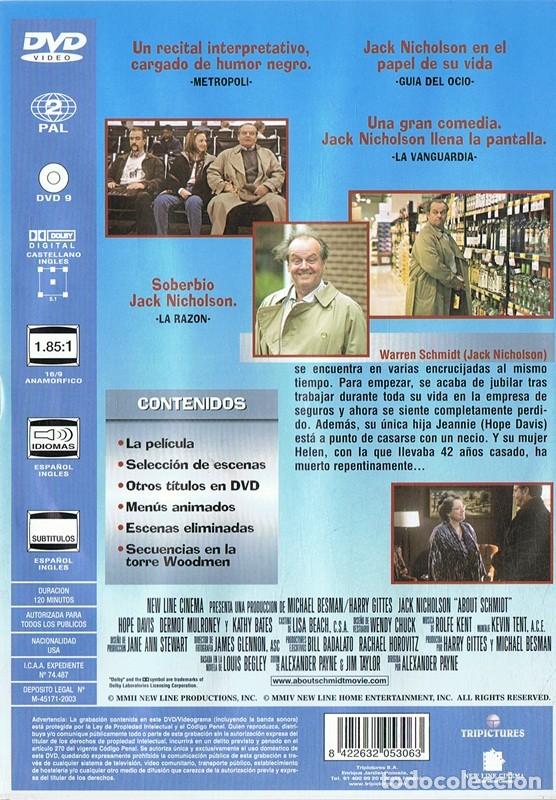 Cine: A PROPOSITO DE SCHMIDT JACK NICHOLSON - Foto 2