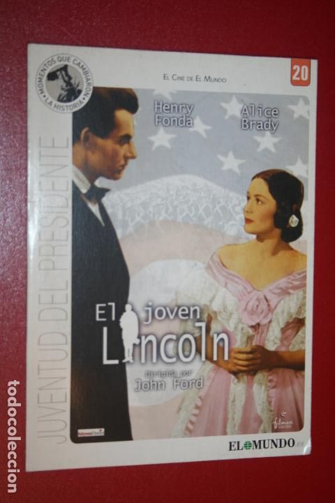 Cinema: EL JOVEN LINCOLN *** PEL&Iacute;CULA DVD  DOCUMENTAL HISTORIA *** (ESTUCHE SOBRE) ***