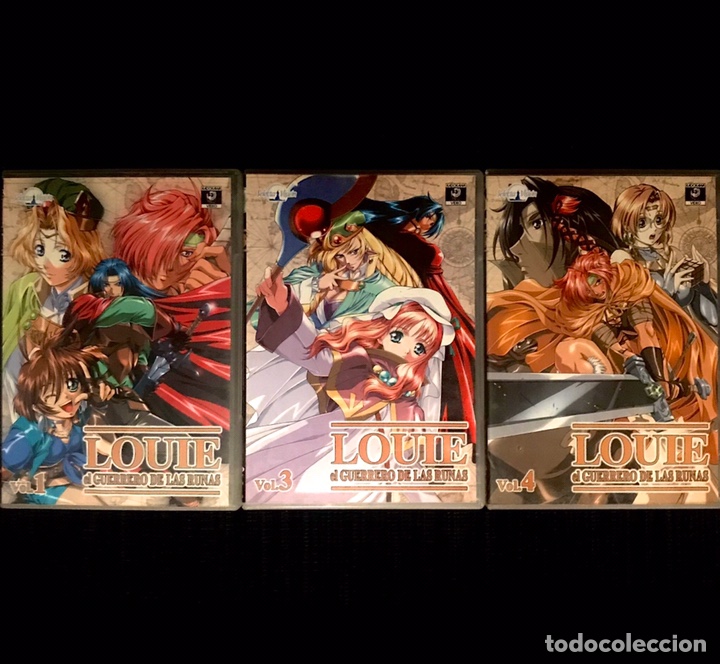Cin&eacute;ma: LOTE 3 DVD LOUIE EL GUERRERO DE LAS RUINAS - SERIE ANIME MANGA 1 3 4
