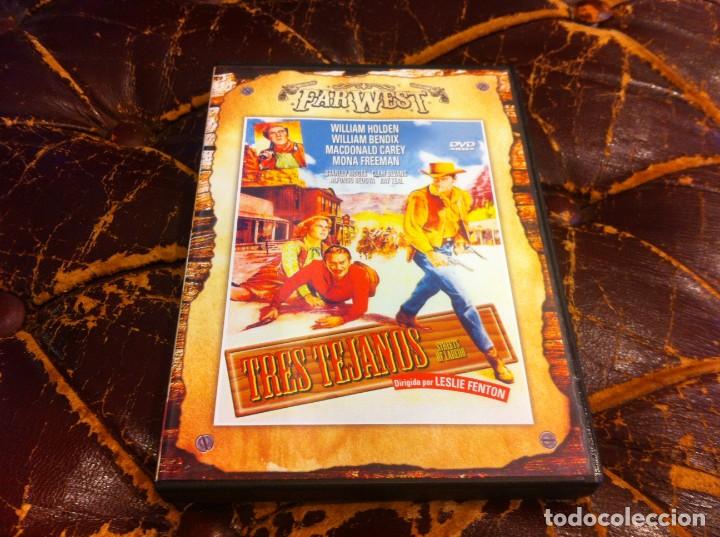 Cinema: PEL&Iacute;CULA DVD. TRES TEJANOS.  LESLIE FENTON