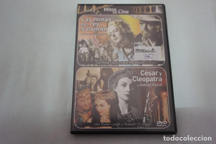 Cine: (4-B4) - 1 x DVD X 2 PELICULAS / LAS MINAS DEL REY SALOMON, CESAR Y CLEOPATRA