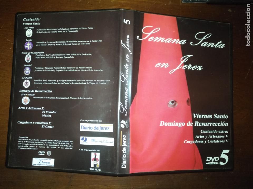 Cinema: DVD SEMANA SANTA JEREZ VIERNES SANTO DOMINGO RESURRECCION ARTES ARTESANOS CARGADORES Y COSTALEROS V
