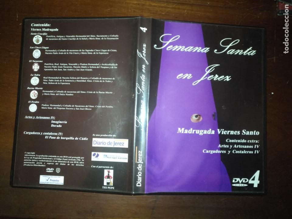 Cinema: DVD SEMANA SANTA JEREZ MADRUGADA VIERNES SANTO  ARTESANOS CARGADORES Y COSTALEROS IV