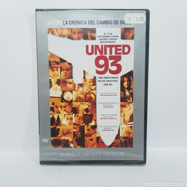 Cine: DVS7 United 93‐dvd segunda mano TAPA fina