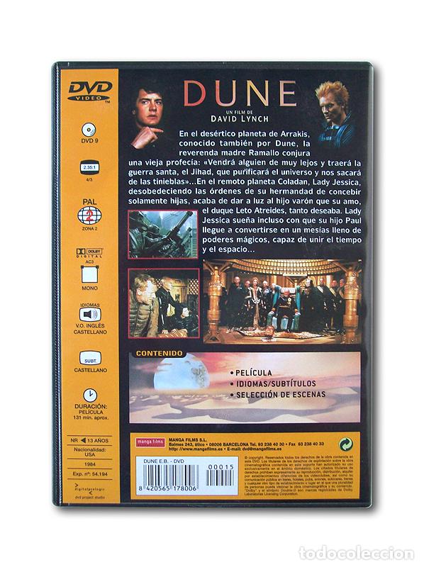 Cine: DUNE - DAVID LYNCH ( DVD ) - Foto 2